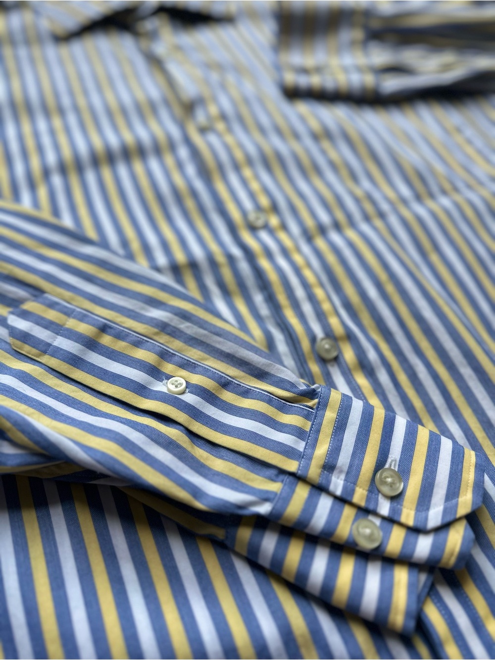 LINCS by David Chu Casual Button-Up Shirt XL 100% Cotton Made in Hong Kong